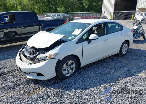 2013 Honda Civic Lx z USA, uszkodzony, nr VIN 2HGFB2F52DH553321